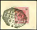 10 heller oblitéré à Vienne en 1901 Klein type 658