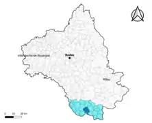 Mounes-Prohencoux dans l'intercommunalité en 2020.