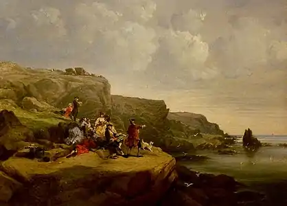 Falaise de QuiberonJules Noël Musée de la Cohue, Vannes