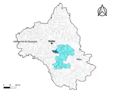 Trémouilles dans le canton de Raspes et Lévezou en 2020.