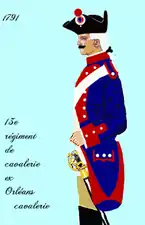 13e régiment de cavalerie à partir de 1791