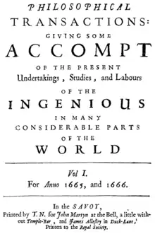 Image illustrative de l’article Philosophical Transactions of the Royal Society