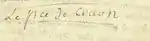 Signature de Charles-Juste de Beauvau
