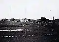 Les quatre canons de la batterie Friedrichsort à Zeebruges, Belgique.