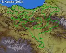 Parcours de la 18e&nbsp;édition en 2013