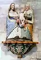 Église paroissiale Saint-Germain et Saint-Louis, le « groupe trinitaire » (bois polychrome, XVIIe&nbsp;siècle).