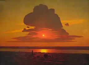 Coucher de soleil rouge 1905-1908.
