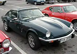 Photo d'une GT6 mark 3, de forme similaire à la Spitfire mark 4