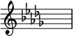 {\key des\major\override Staff.TimeSignature.stencil=##f \skip 1}\layout {indent = #0 line-width = #26 ragged-last = ##f}