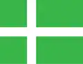 Proposition de drapeau pour le Groenland, conçu en 1984 par Sven Tito Achen.