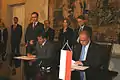 Andrzej Kremer&nbsp;(en) (à droite)Vice-ministre des Affaires étrangères, avocat [40]