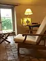 Après restauration : chambre de célibataires restaurée dans la ferme du château de Bois-Briand