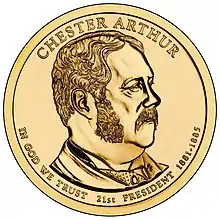 Pièce de couleur dorée