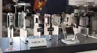 Vue explosé du NEX-7.