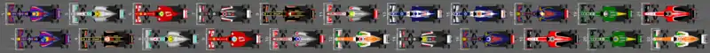 Schéma de la grille de départ du Grand Prix du Japon 2013