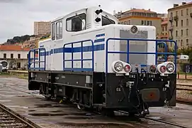 La BB no&nbsp;408 à Ajaccio le 21 novembre 2015, peu de temps après sa livraison.