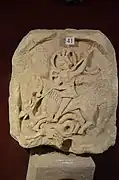 sculpture, Michel (?) terrassant le dragon,