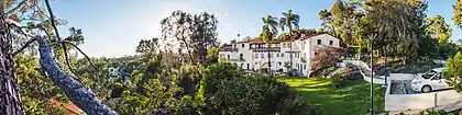 Vue panoramique de la villa Aurora