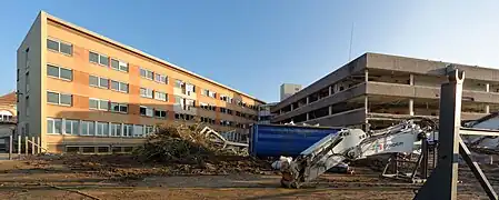La démolition en 2018.