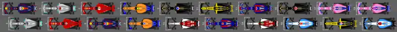 Schéma de la grille de qualification du Grand Prix de Hongrie 2019.