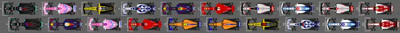 Schéma de la grille de départ du Grand Prix du 70e anniversaire
