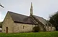 Mellac ː chapelle de la Madeleine, vue extérieure d'ensemble.