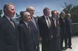« Photo de famille » des chefs d'État participants au G7.