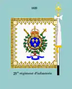 Drapeau modèle 2e Restauration (revers)