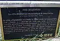 Déolen : plaque commémorative de l'ancien câble télégraphique.
