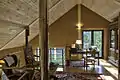 Intérieur d'une maison construite par Paille-Tech à Léglise, étage.