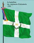 2e bataillon du 93e régiment d'infanterie de ligne partir de 1793