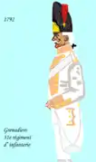 Grenadier du 31e régiment d'infanterie de ligne après 1792