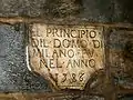 La première pierre du Dôme de Milan