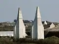 Les deux amers de Plougonvelin, non loin de la Pointe Saint-Mathieu.