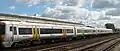 La rame Class 375/6 Electrostar Southeastern n° 375618 à Paddock Wood.