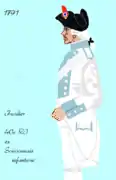40e régiment d'infanterie de ligne de 1791 à 1792