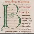 Bréviaire et autres livres liturgiques, Dijon, Bibliothèque municipale, Ms. 114, folio 2 recto (détail)