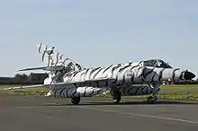 Un Dassault Super-Étendard de la Flottille 11F de l'Aéronautique navale pour le Tiger Meet 2007.