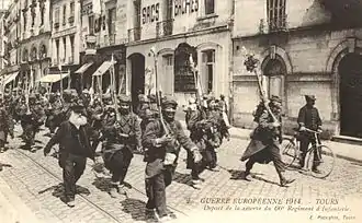 Départ de la réserve du 66e RI