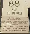 No 68 : cessez-le-feu des combats de la libération de Paris.