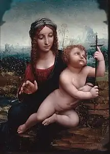 Atelier de Léonard de VinciLa Madone aux fuseaux