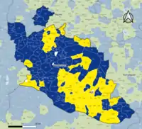 Candidat arrivé en tête au 2d tour par commune. Emmanuel MacronMarine Le PenÉgalité