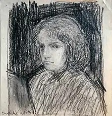 Autoportrait dans le ghetto de Budapest, 1944 (Musée et archives juifs hongrois (hu), Budapest).