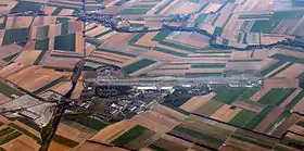 Vue aérienne de l'aéroport de Vatry.