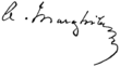 Signature de Alexandru Marghiloman