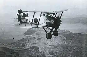 Vue de l'avion.
