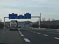 Bifurcation A432-A42, sens sud-nord.