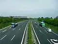 L'autoroute no 8 près de Karlsruhe.