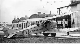Vue de l'avion.