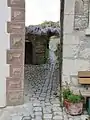 Un passage à Sommerhausen, Bavière, Allemagne.